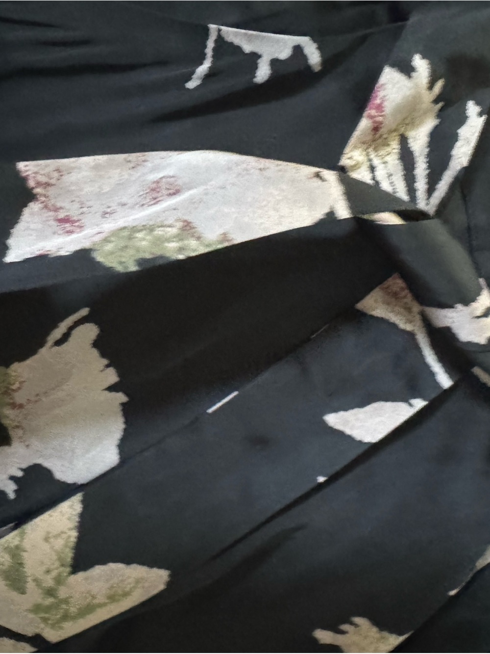 Wilfred Black Wide-Leg Pants with Blush Floral Print - Picture 8 of 13